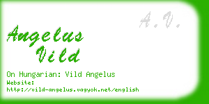 angelus vild business card